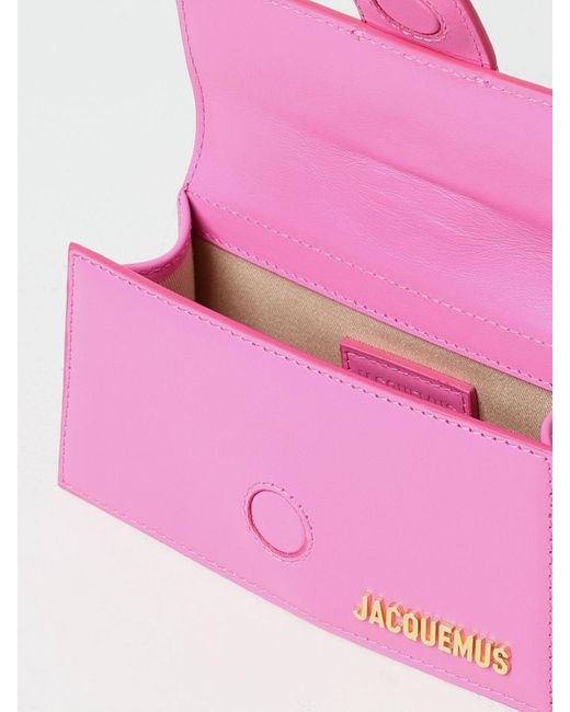 Borsa Le Bambino in pelle con logo di Jacquemus in Pink