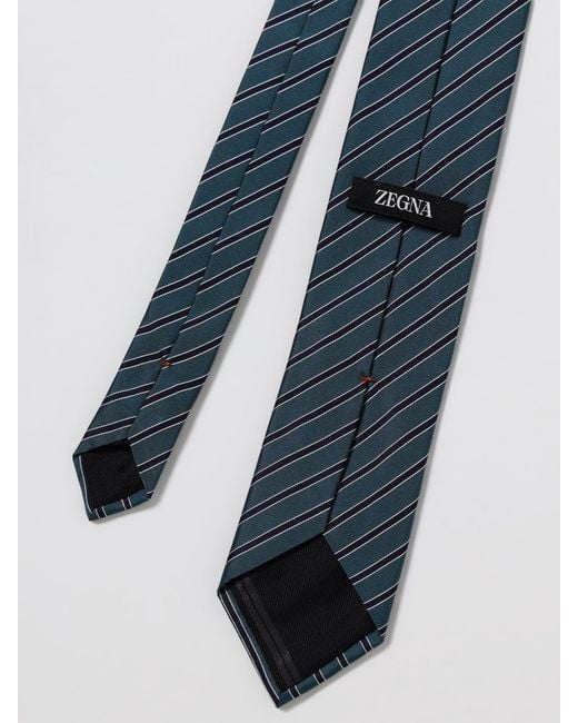 Zegna Blue Tie for men