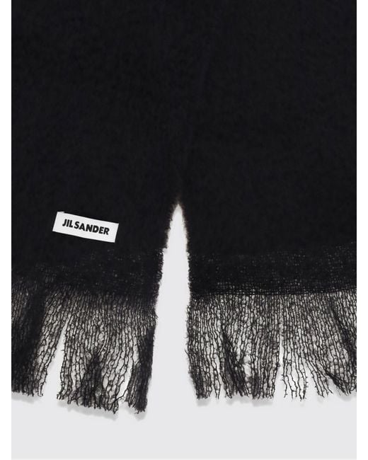 Jil Sander Black Neck Scarf