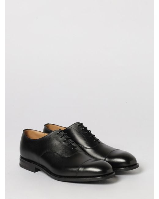 Church's Black Leather Derby Shoes for men