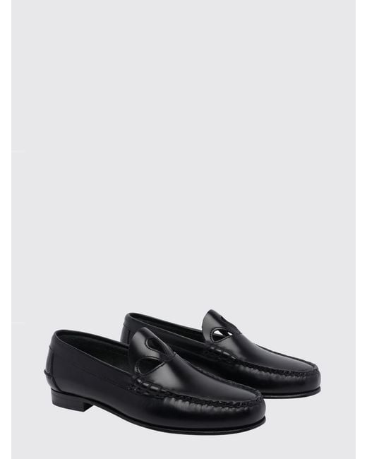 Hereu White Brushed Leather Anan Loafer