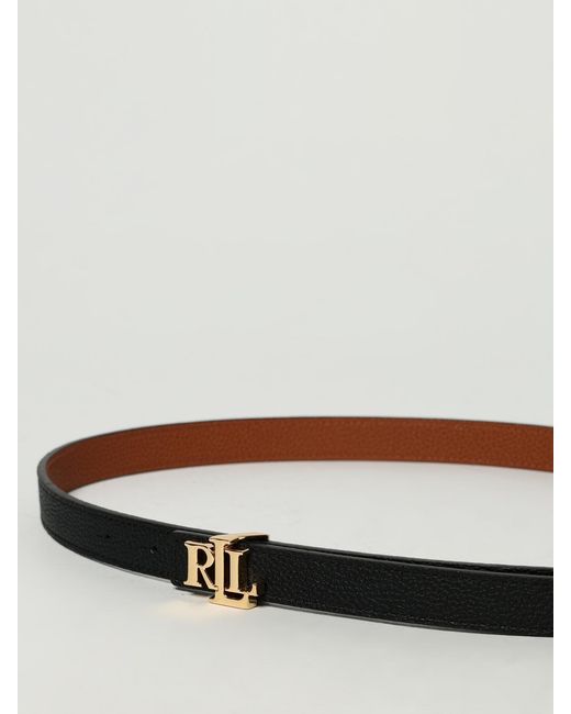 Polo Ralph Lauren Gray Reversible Grained Leather Belt