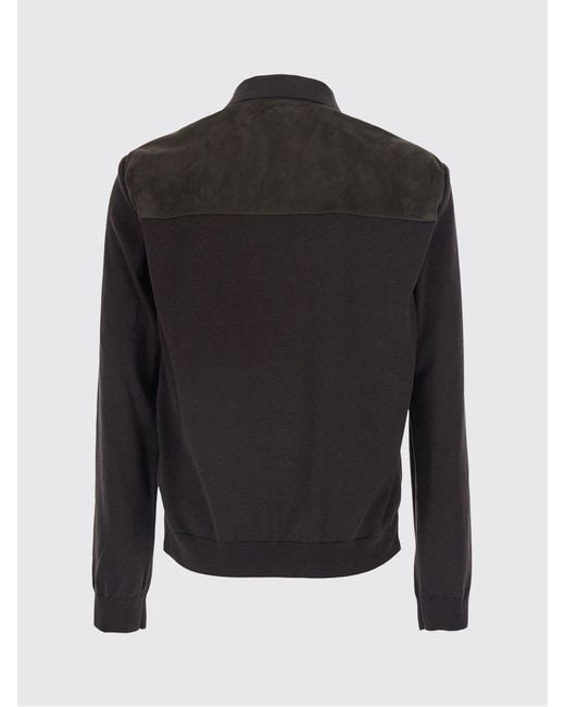 Gucci Black Suede Lambskin Shirt Jacket With French Collar for men