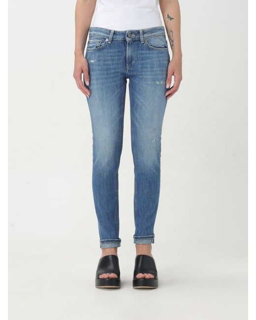 Jeans basic in denim di Dondup in Blue