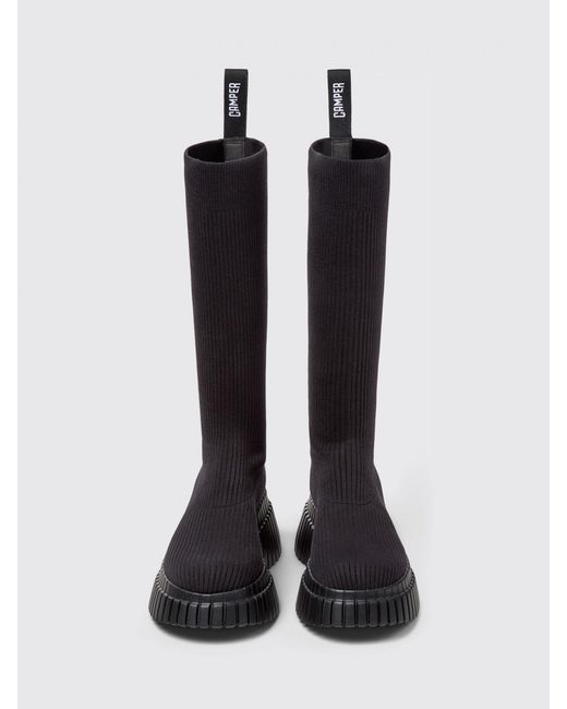 Camper Black Pix Bcn Lyocell Tencel Boots