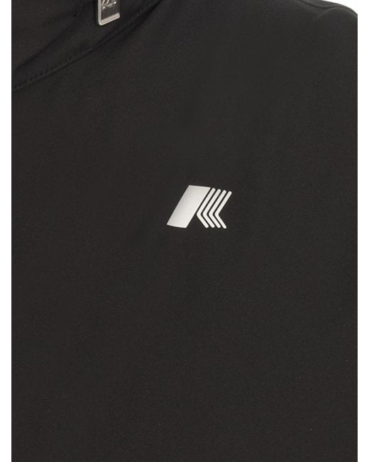 K-Way Black Valen Recycled Fabric Vest for men