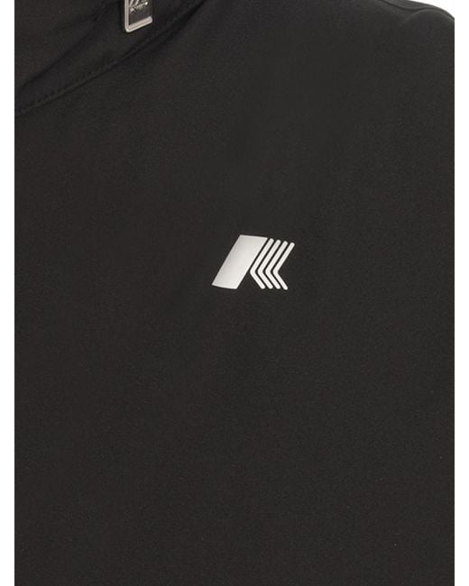 K-Way Black Valen Recycled Fabric Vest for men