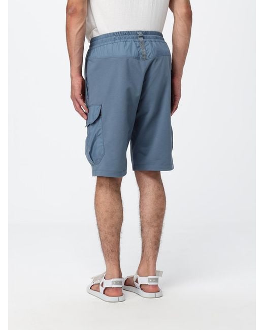 Parajumpers Blue Cotton Blend Cargo Shorts for men