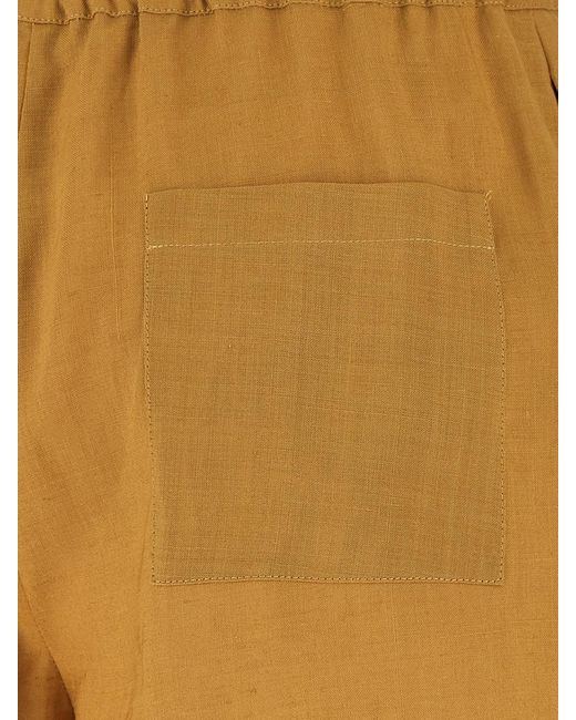 Marni Natural Linen Blend Shorts