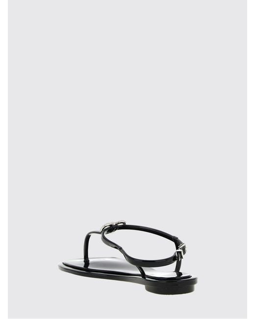 Mach & Mach Black Pvc Sandal With Rhinestone Bow