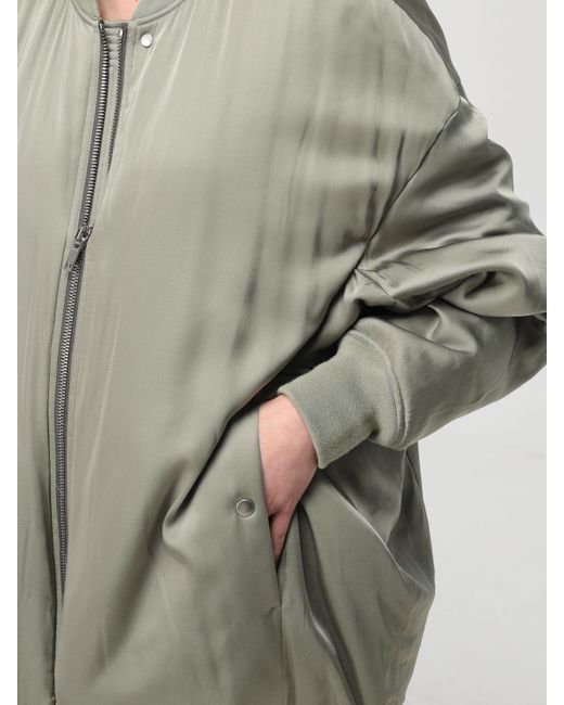 Rick Owens Gray Mantel Damen