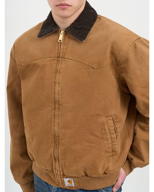 Carhartt Blue Cotton Jacket for men