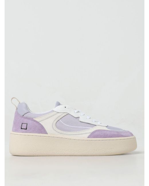 Sneakers in pelle di Date in Purple