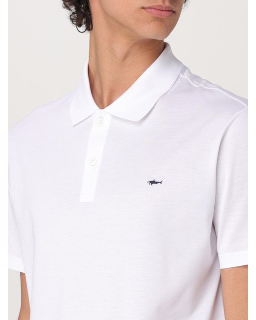 Polo Basic di Paul & Shark in White da Uomo
