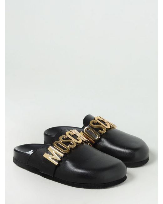 Moschino Couture Black Flat Shoes