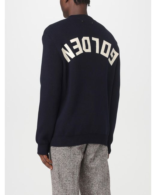 Golden Goose Deluxe Brand Blue Cotton Sweater for men