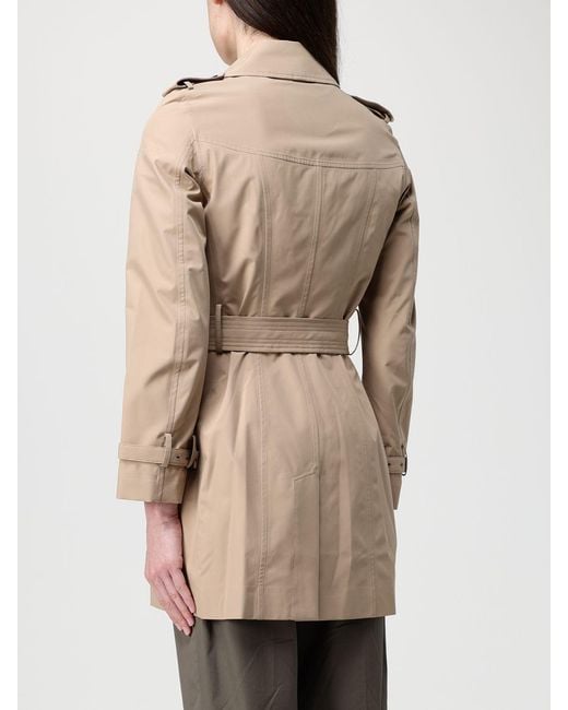 Save The Duck Natural Double-Breasted Trench Coat