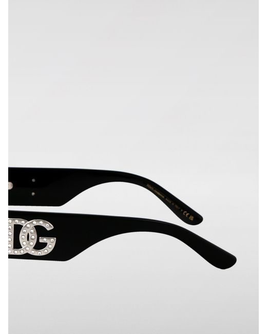 Dolce & Gabbana Black Dolce &Amp Gabbana 0Dg4447B Acetate Sunglasses With Rhinestones