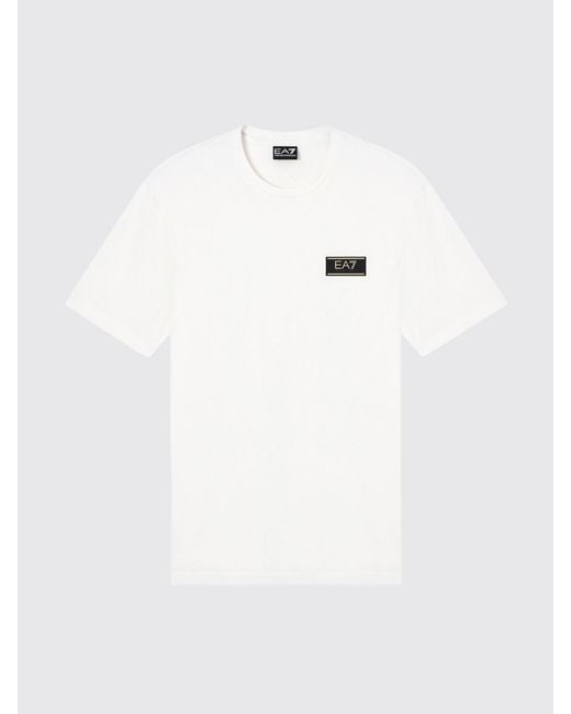 EA7 White T-Shirt for men
