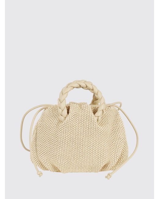 Hereu Natural Bombon M Raffia Handbag