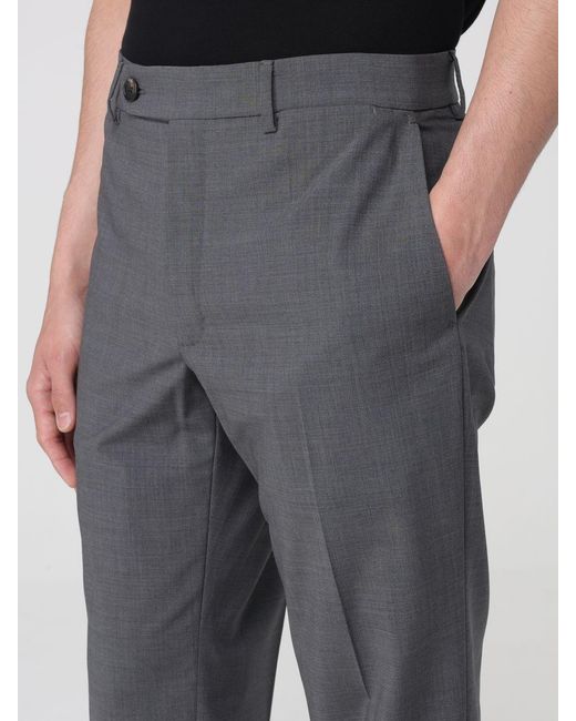 Incotex Black Virgin Wool Chino Trousers for men
