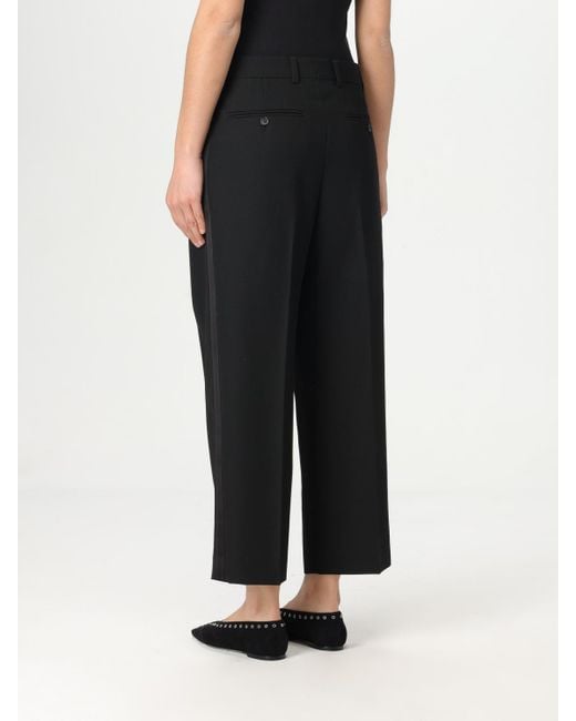 Totême Black Wide Leg Trousers