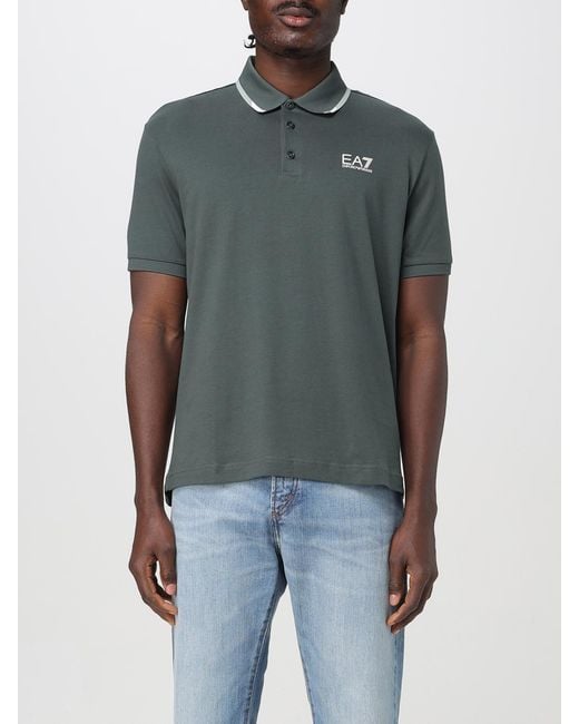 EA7 Blue Polo Shirt for men