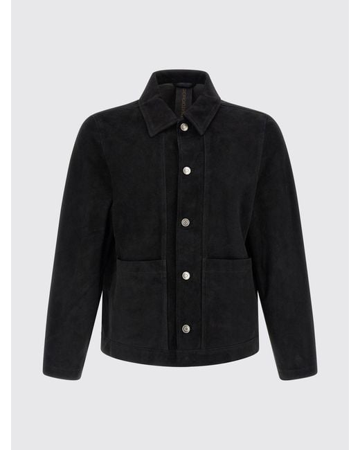 Giorgio Brato Black Suede Shirt Jacket for men