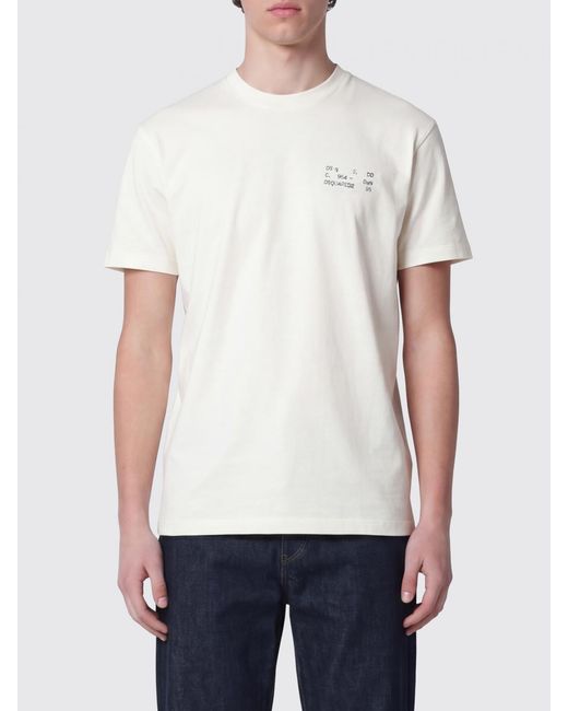 Camiseta De Algodón Con Cuello Redondo Y Logo Estampado DSquared² de hombre de color White