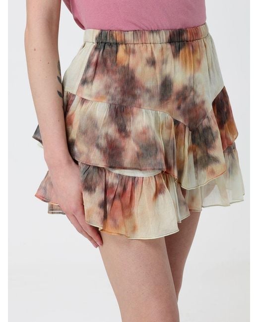 Isabel Marant Natural Printed Cotton Shorts