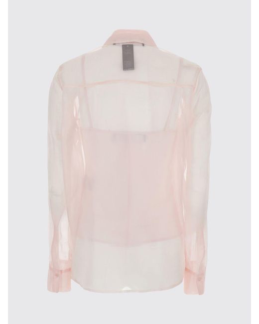 FEDERICA TOSI Pink Silk Organza Shirt