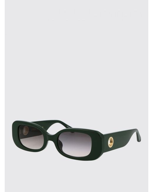 Linda Farrow Green Lola Acetate Sunglasses
