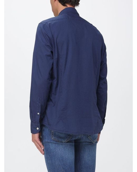 Mc2 Saint Barth Blue Linen Shirt for men