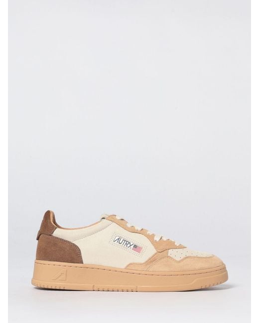 Autry Natural Medalist Low Suede Sneakers for men