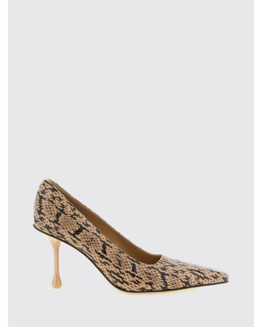 Jimmy Choo Natural Ixia 80 Python-Print Leather Pumps With A Teardrop Heel
