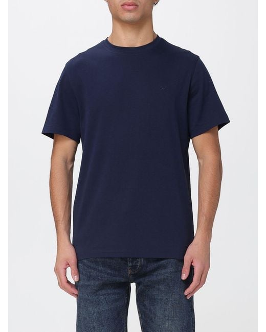 Michael Kors Blue Basic Cotton T-Shirt for men