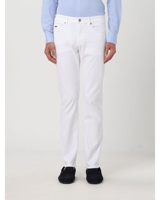 Boss White Trousers for men
