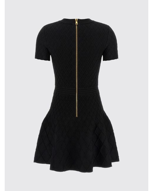 Balmain Black Crewneck Mini Dress