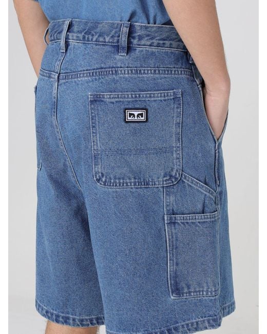 Pantaloncino di Obey in Blue da Uomo