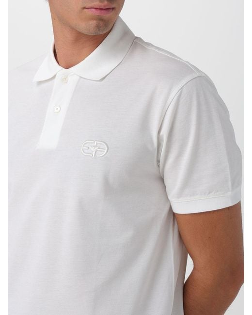 Emporio Armani White Polo Shirt for men