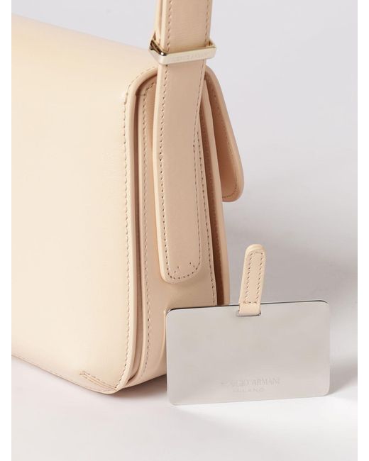 Giorgio Armani Natural La Prima Palmellato Leather Bag