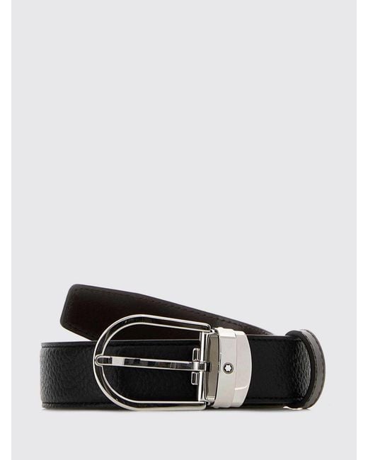 Montblanc White Leather Belt for men