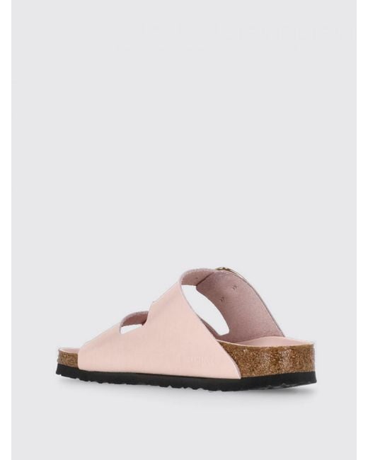 Birkenstock Pink Arizona Big Buckle Leather Sandals