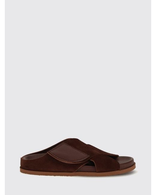 Pedro Garcia Brown Dana Suede Sandal