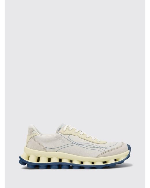 Camper White Pelotissima Leather And Nubuck Trainers With Xl Extralight Sole for men