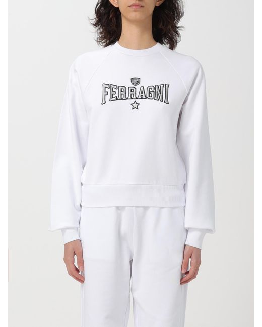 Chiara Ferragni White Sweatshirt