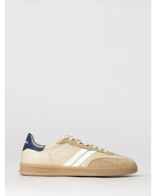 Woolrich Natural Leather Sneakers for men