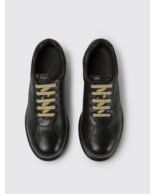 Camper Black Pelotas Sneakers In Calfskin