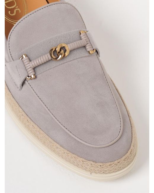 Tod's White Mokassins Damen