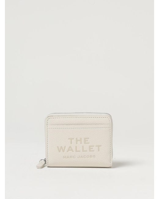 Marc Jacobs Natural Mini Compact Leather Wallet